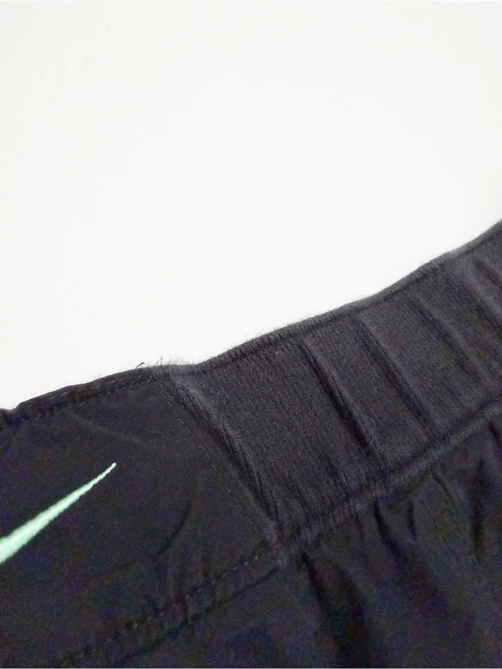 Nike Wide Leg Drawstring Hem Nylon Pants